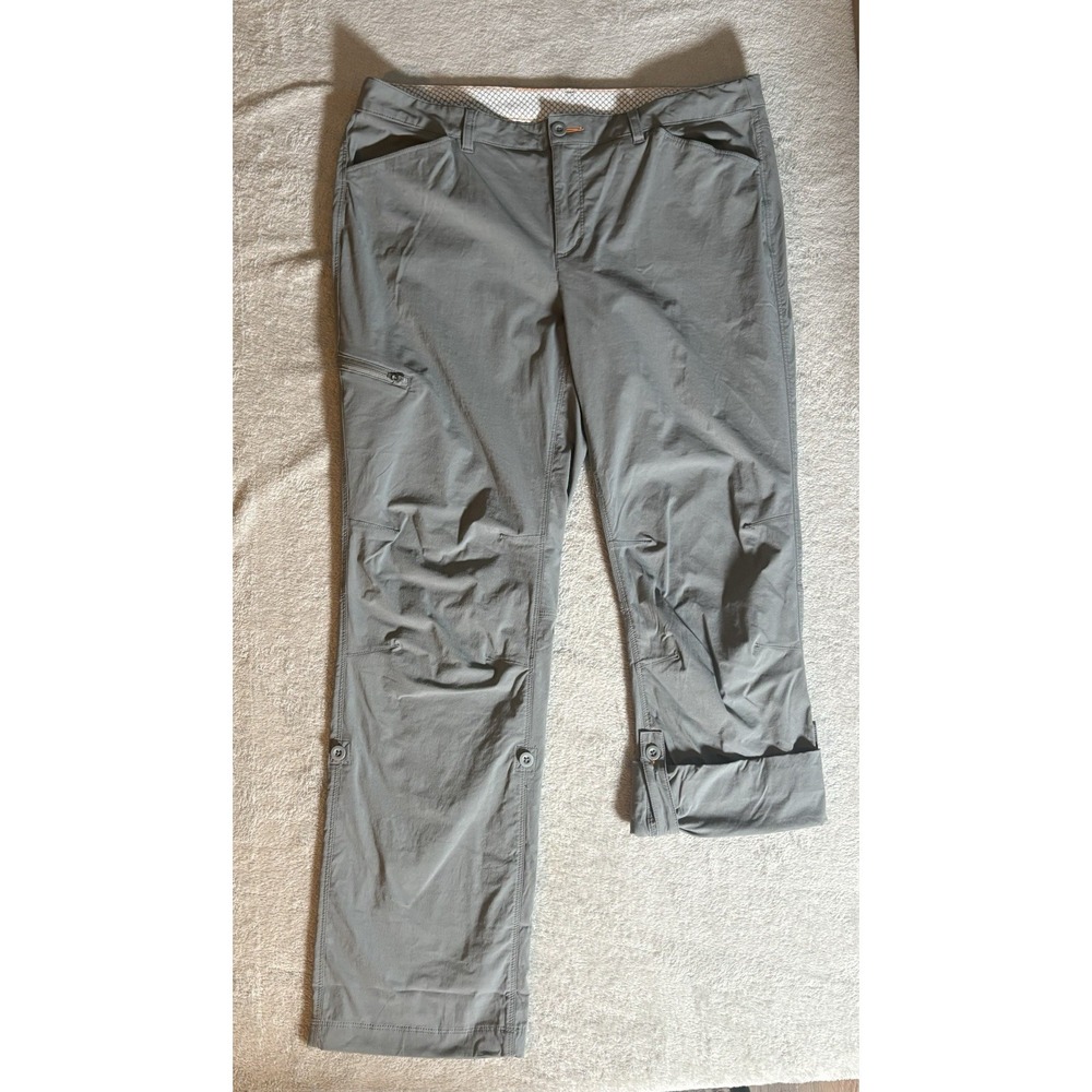 Orvis‎ Convertible Quick Dry Pants, Performance, Gray, Womens Sz 16 Hiking Fish